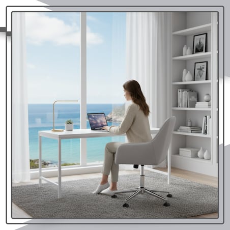 Krzesło biurowe fotel obrotowy welurowy szary do biurka toaletki