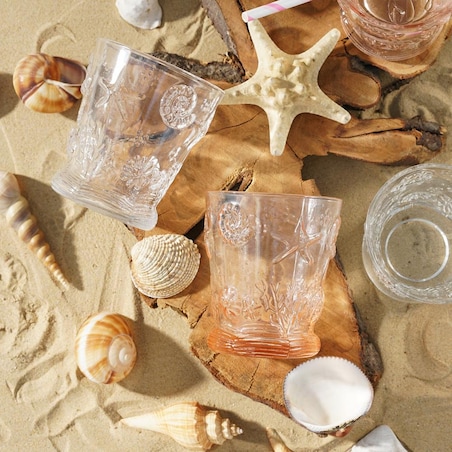 VILLA ITALIA Szklanka różowa 360 ml MARINE