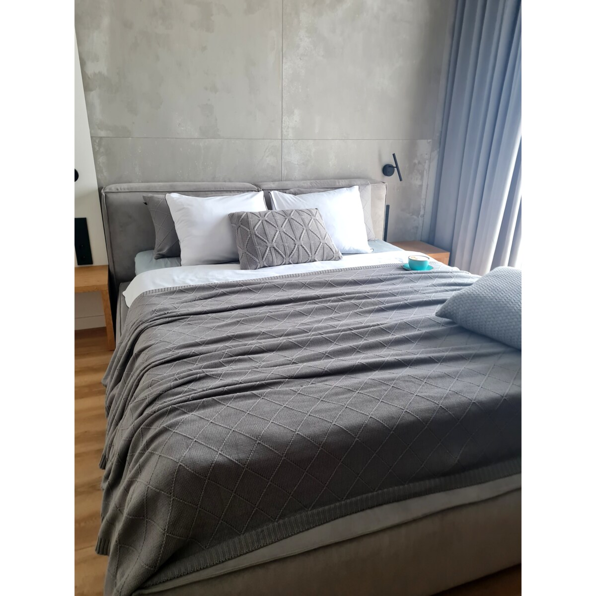 Poszewka brytyjska podłużna szara, 40 x 60 cm, La Manta