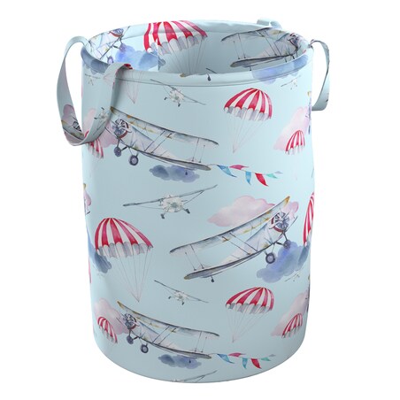 Kosz na zabawki Tobi, niebiesko-różowy, 40x50cm, Magic Collection