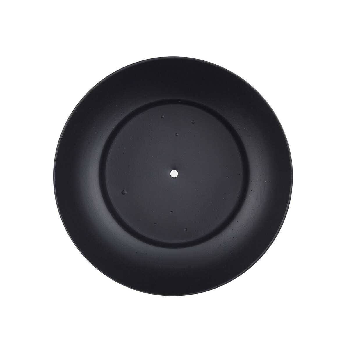 Doniczka na stojaku metalowa 30 x 30 x 47 cm czarna z jasnym drewnem AGROS