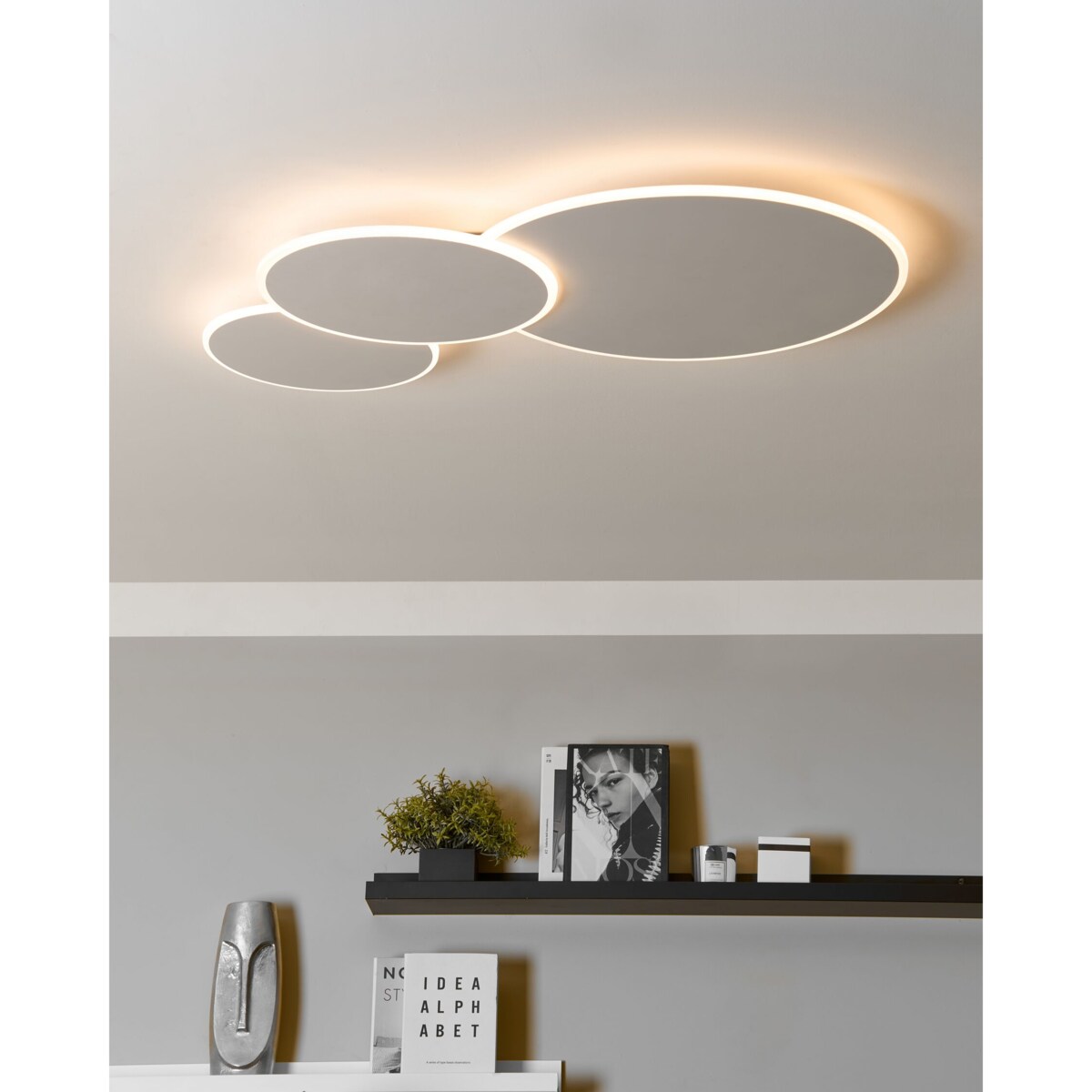 Lampa sufitowa LED biała GABRIK