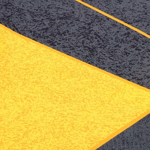 Pokrowiec Na Krzesło Szary Żółte Geometryczne Wzory Elastyczny