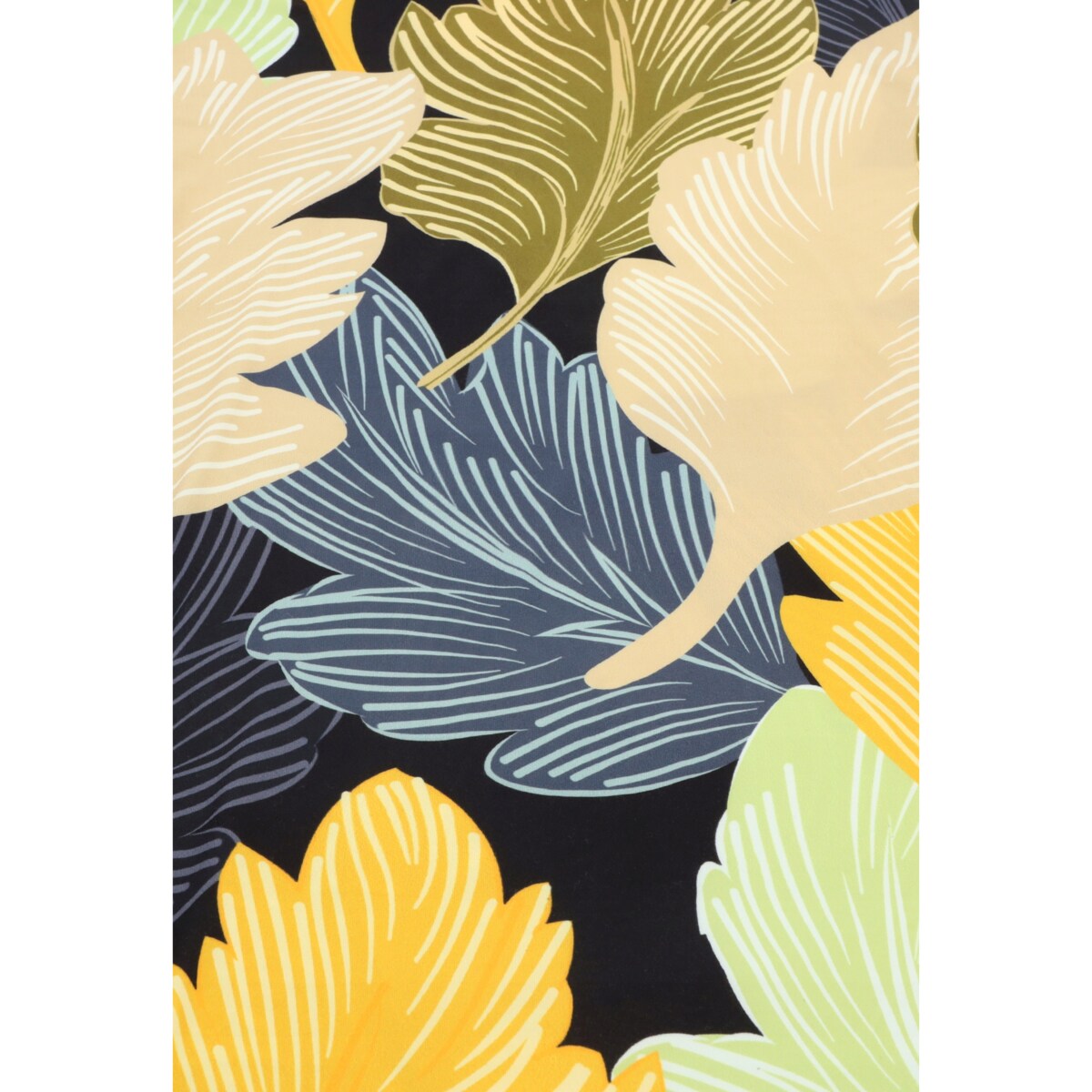 POKROWIEC NA KRZESŁO BEŻOWE ŻÓŁTE LIŚCIE WZORY ELASTYCZNY [21CA]