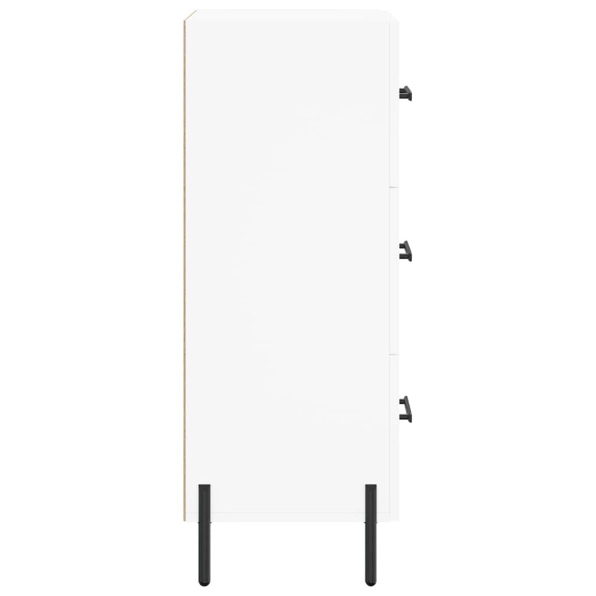 vidaXL Szafka, biała, 34,5x34x90 cm, materiał drewnopochodny