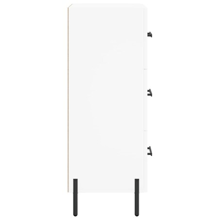 vidaXL Szafka, biała, 34,5x34x90 cm, materiał drewnopochodny