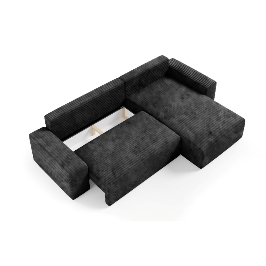 Narożnik COCO L z funkcją spania Kolor: TILIA 100