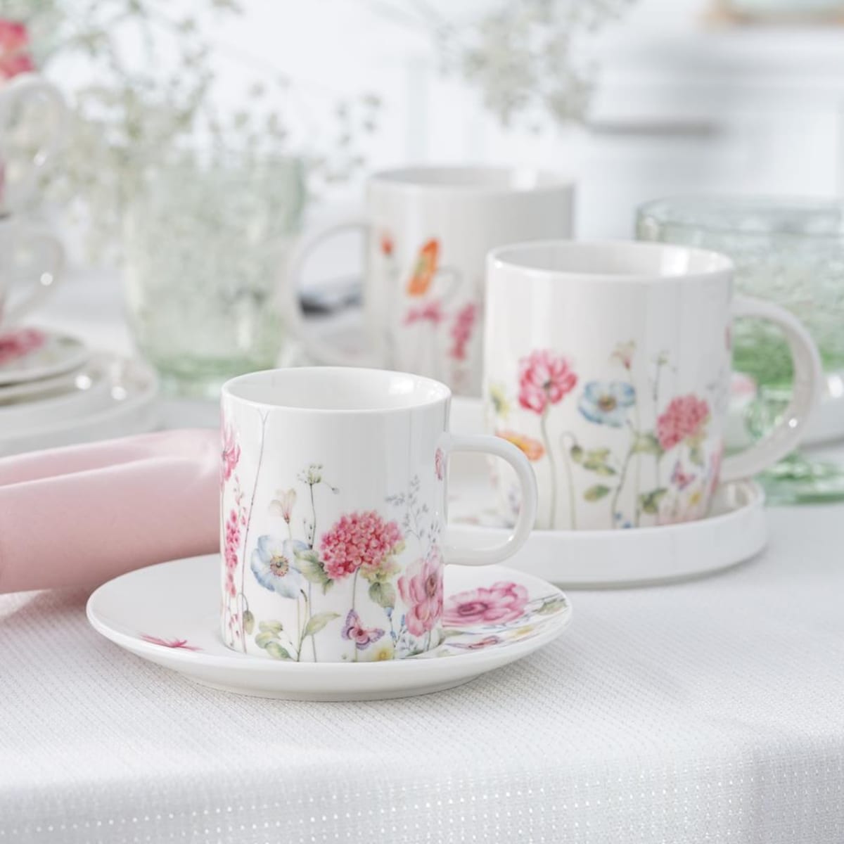 VILLA ITALIA Filiżanka do kawy porcelanowa 180 ml GARDENO