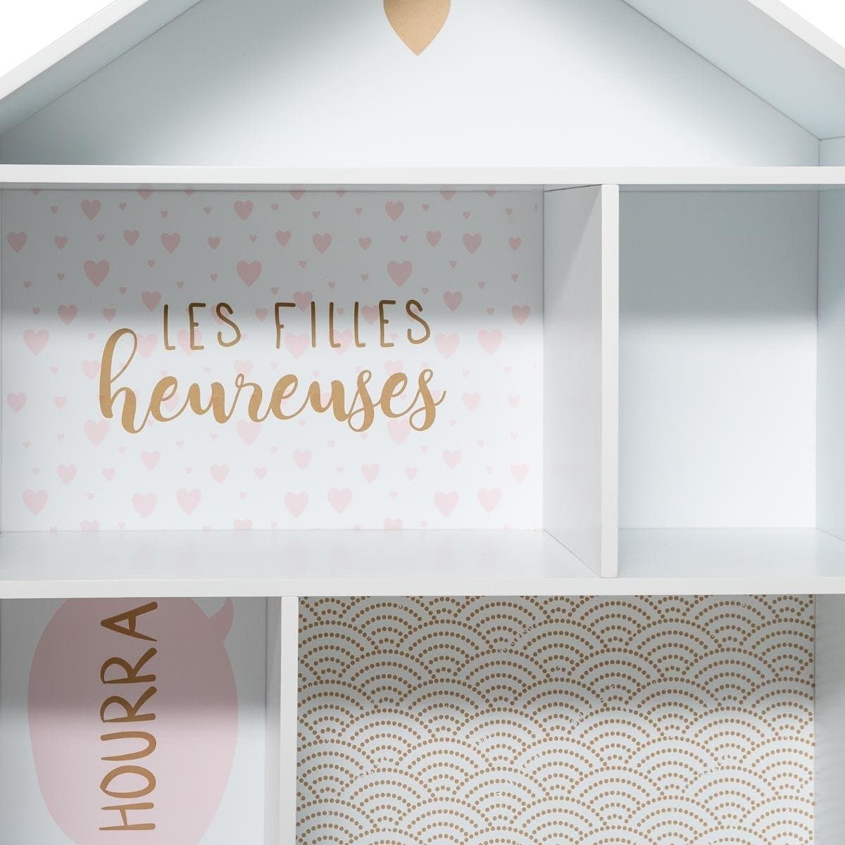 Regał na zabawki DOMEK, 7 przegródek