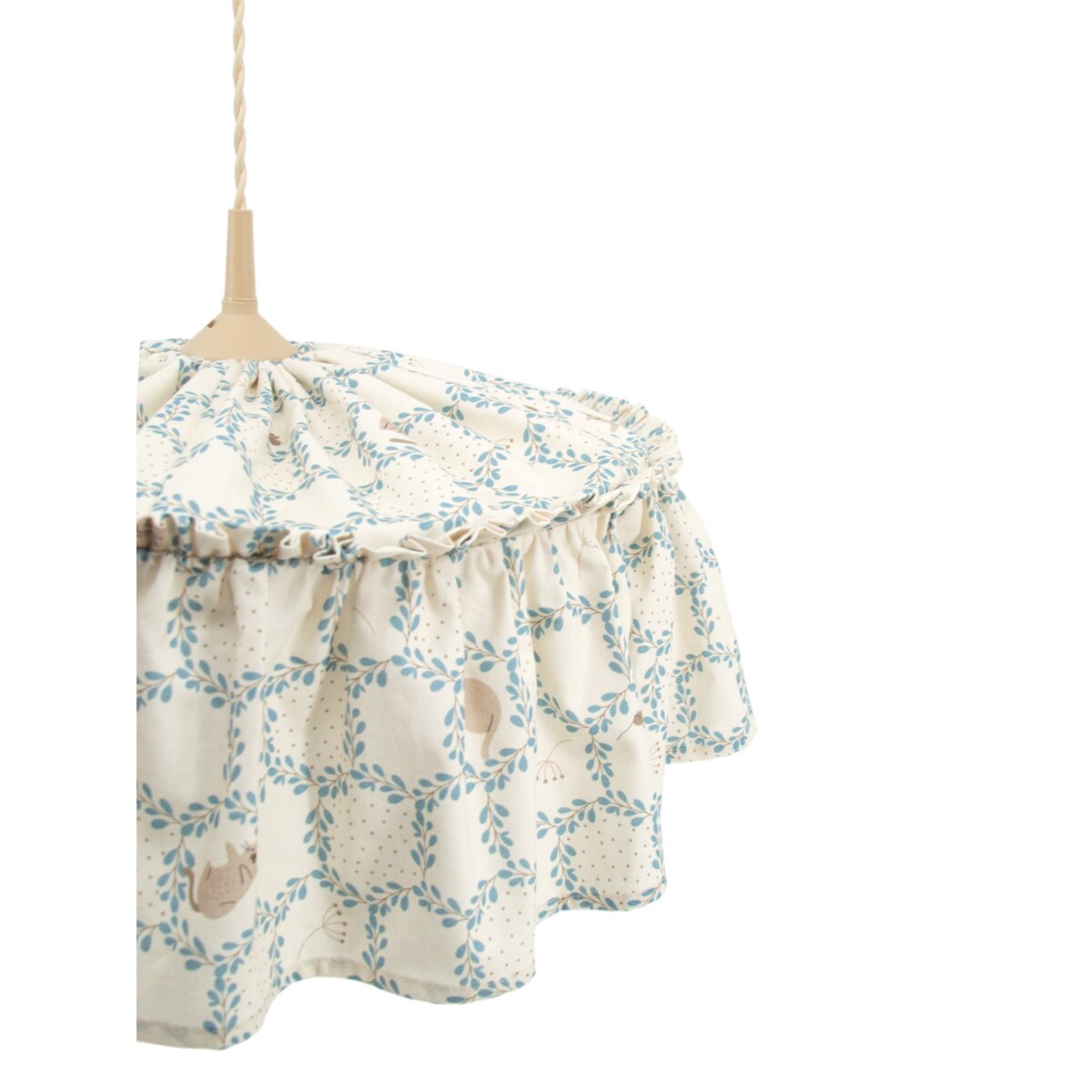 Abażur bawełniany Blue Cottage