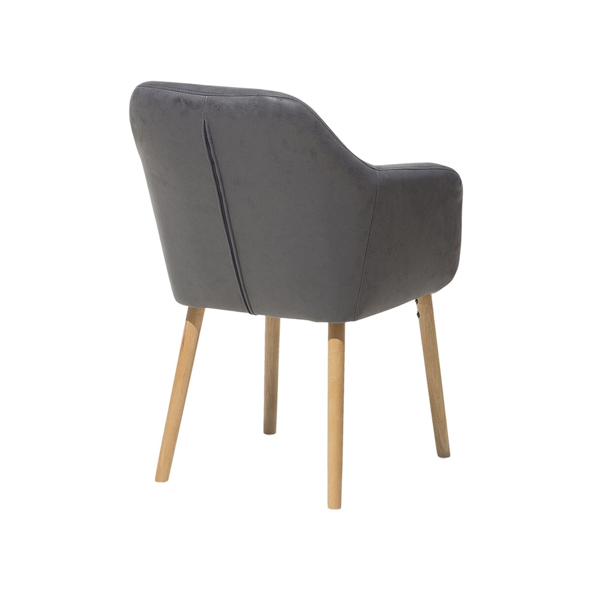 Krzesło do jadalni ekoskóra szare YORKVILLE