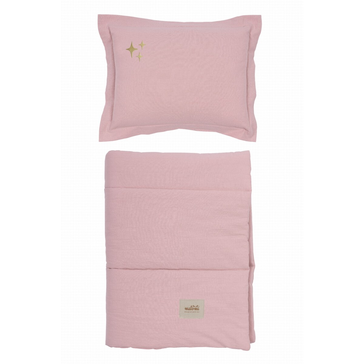 Pościel washed cotton z wypełnieniem Stars pink - L