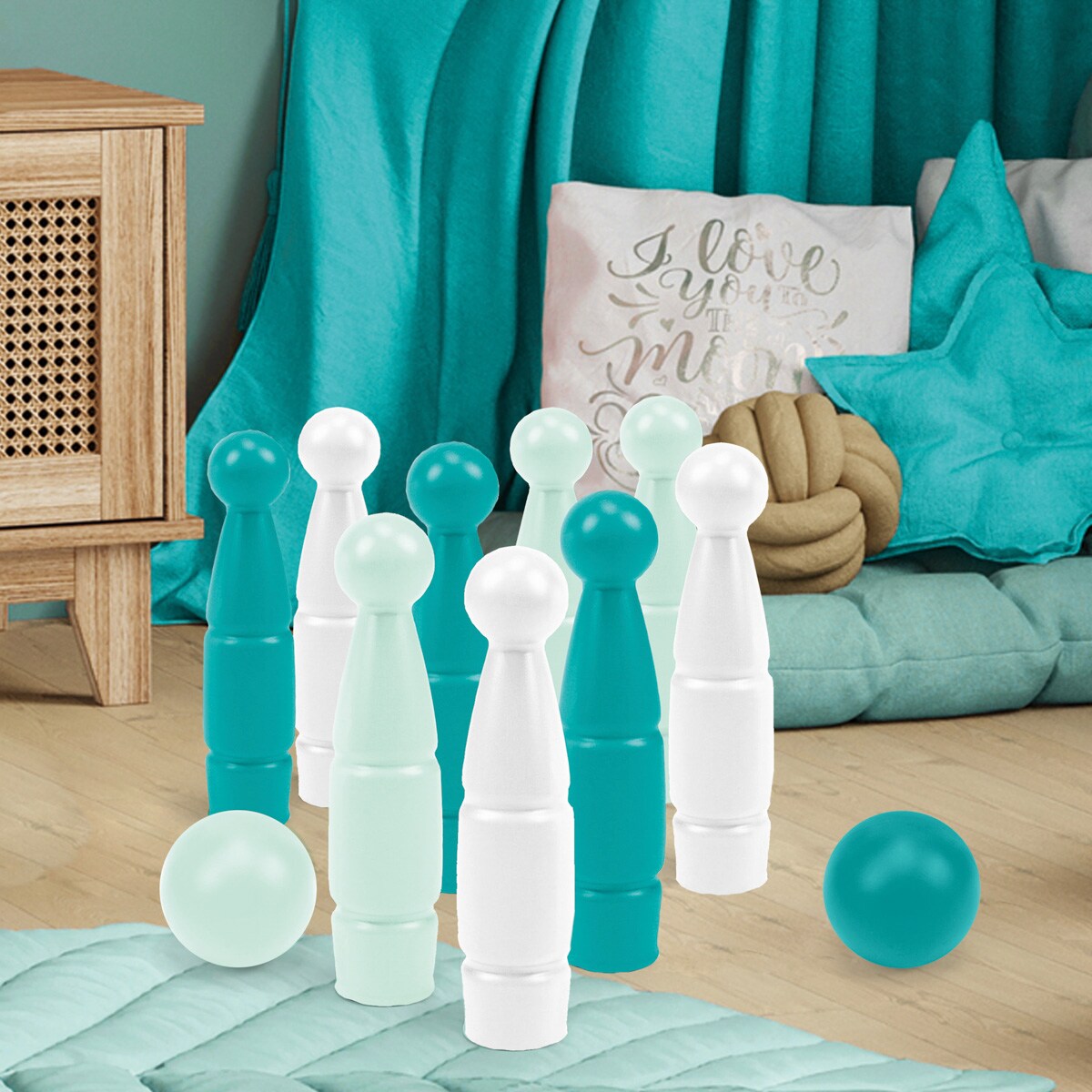 Szmaragdowa Komnata Zestaw do gry w kręgle 11 el.