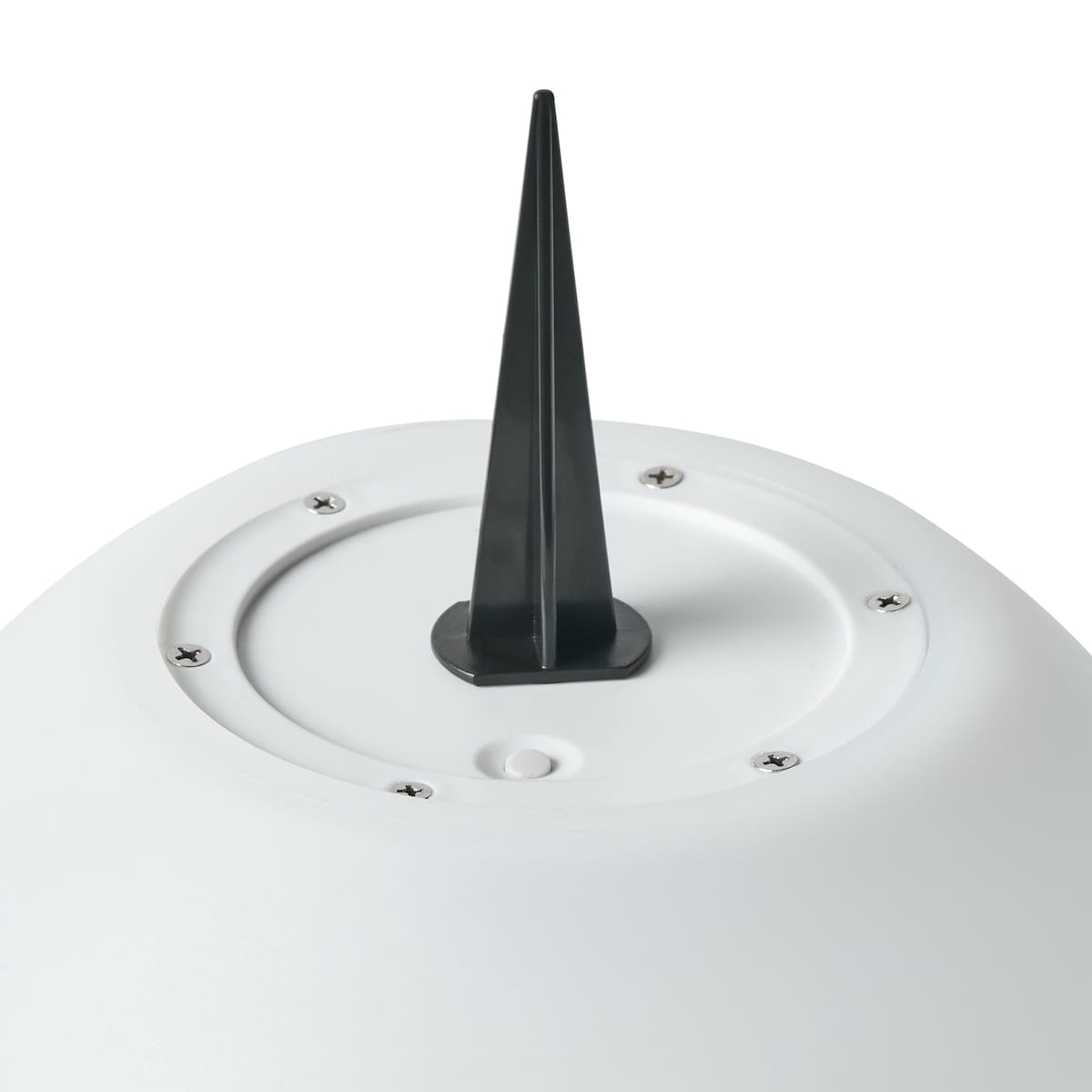 Zestaw 3 kul ogrodowych solarnych LED LOBAINA Z pilotem Biały