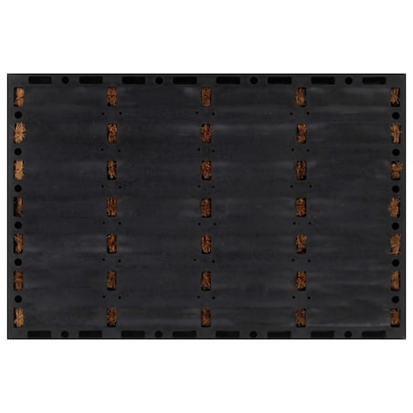 vidaXL Wycieraczka, prostokątna, 40x60 cm, guma i włókno kokosowe