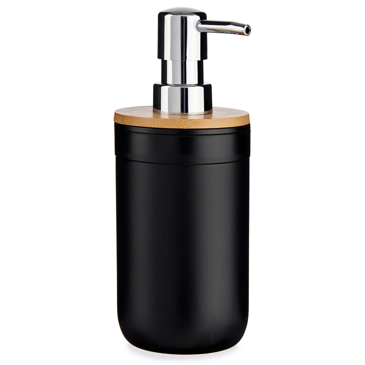 Dozownik na mydło z bambusową pokrywą CLEAN, 350 ml