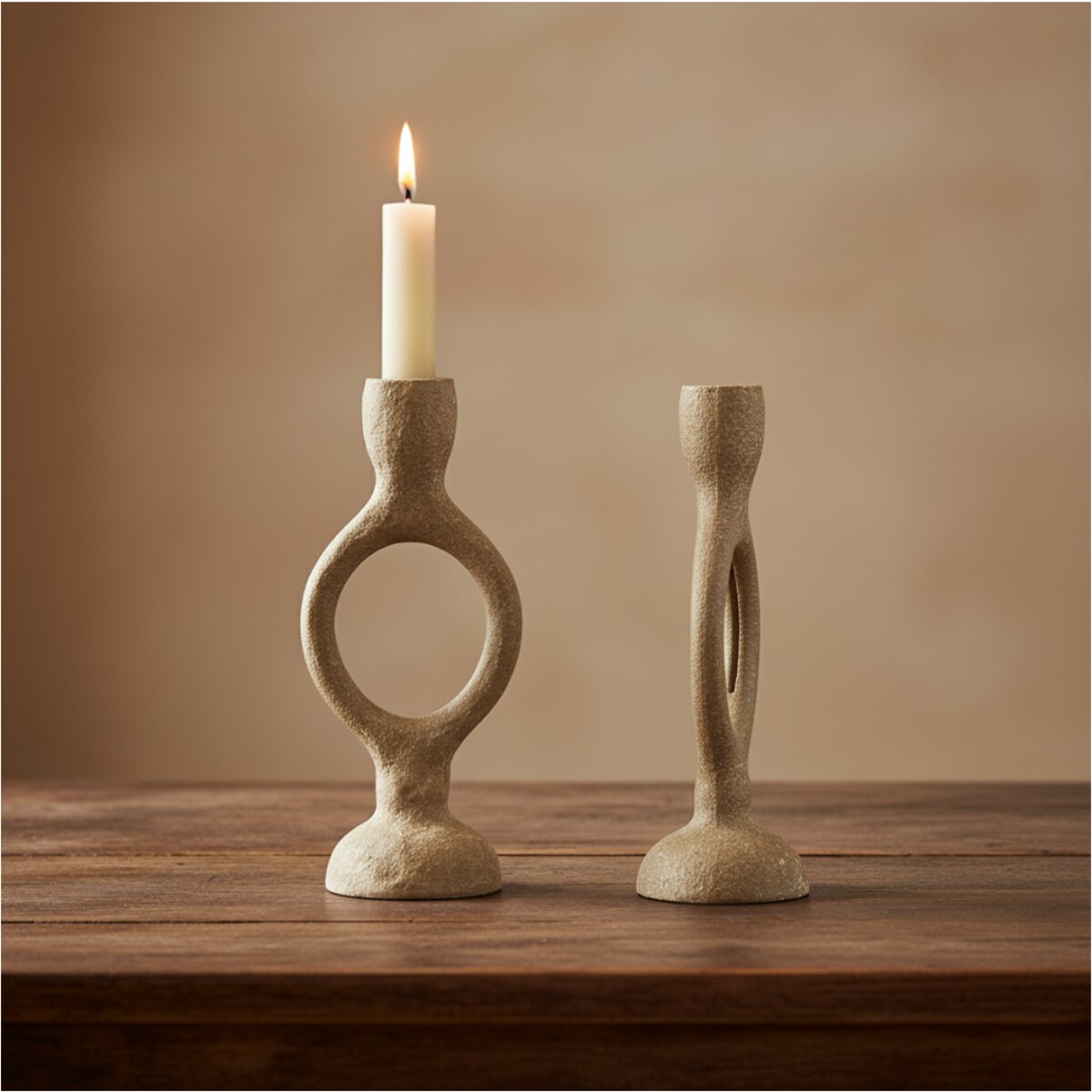 Świecznik Metalowy Na Jedną Świeczkę Uchwyt Na Świecę Stalowy Industrialny