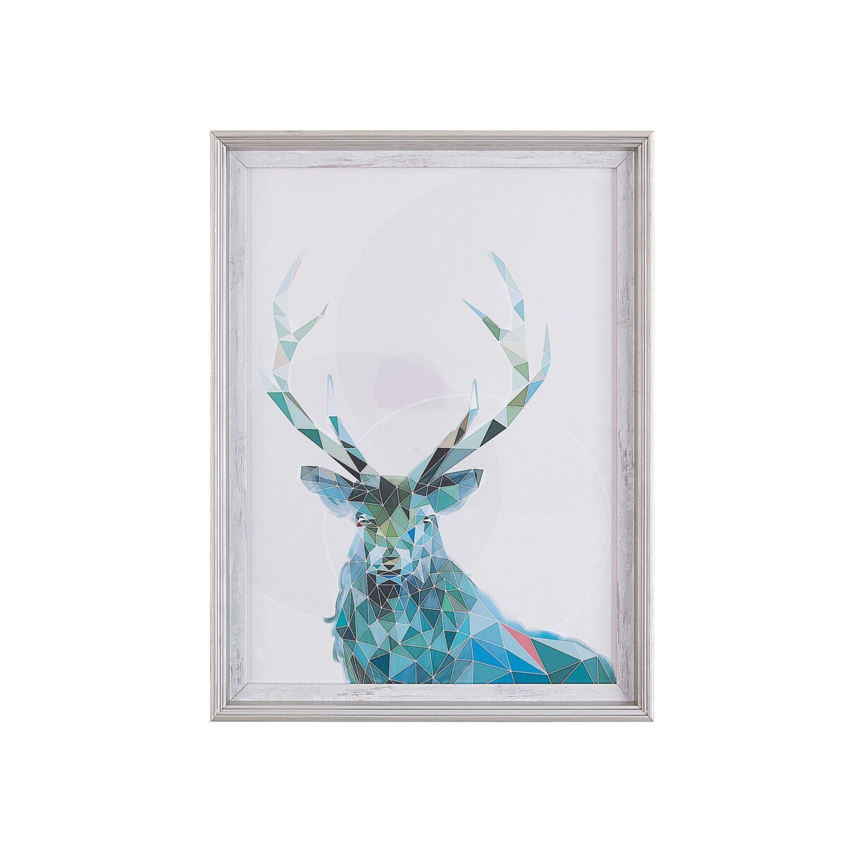 Obraz w ramie jeleń 30 x 40 cm niebieski KAYES