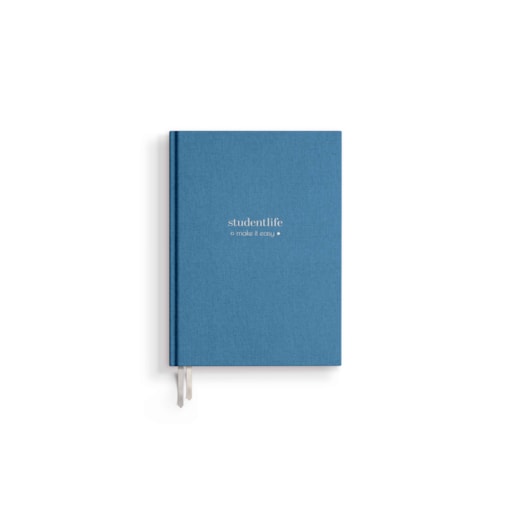 AKADEMICKI PLANNER KSIĄŻKOWY 2025/2026. Indigo Mist