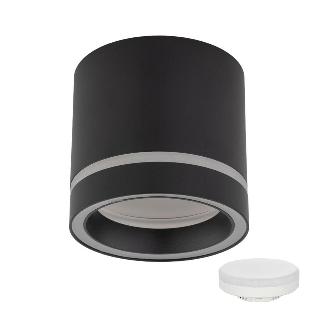 Oprawa Natynkowa Spot Jet Black Czarna GX53 LED 10W TK Lighting