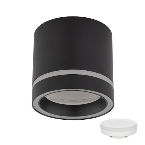 Oprawa Natynkowa Spot Jet Black Czarna GX53 LED 10W TK Lighting
