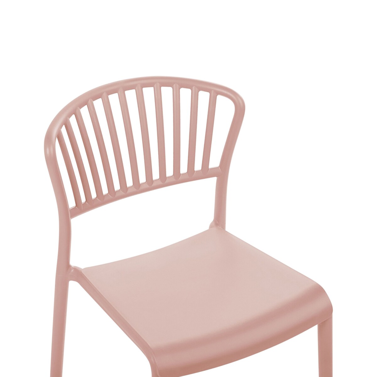 Zestaw 4 krzeseł do jadalni różowy GELA