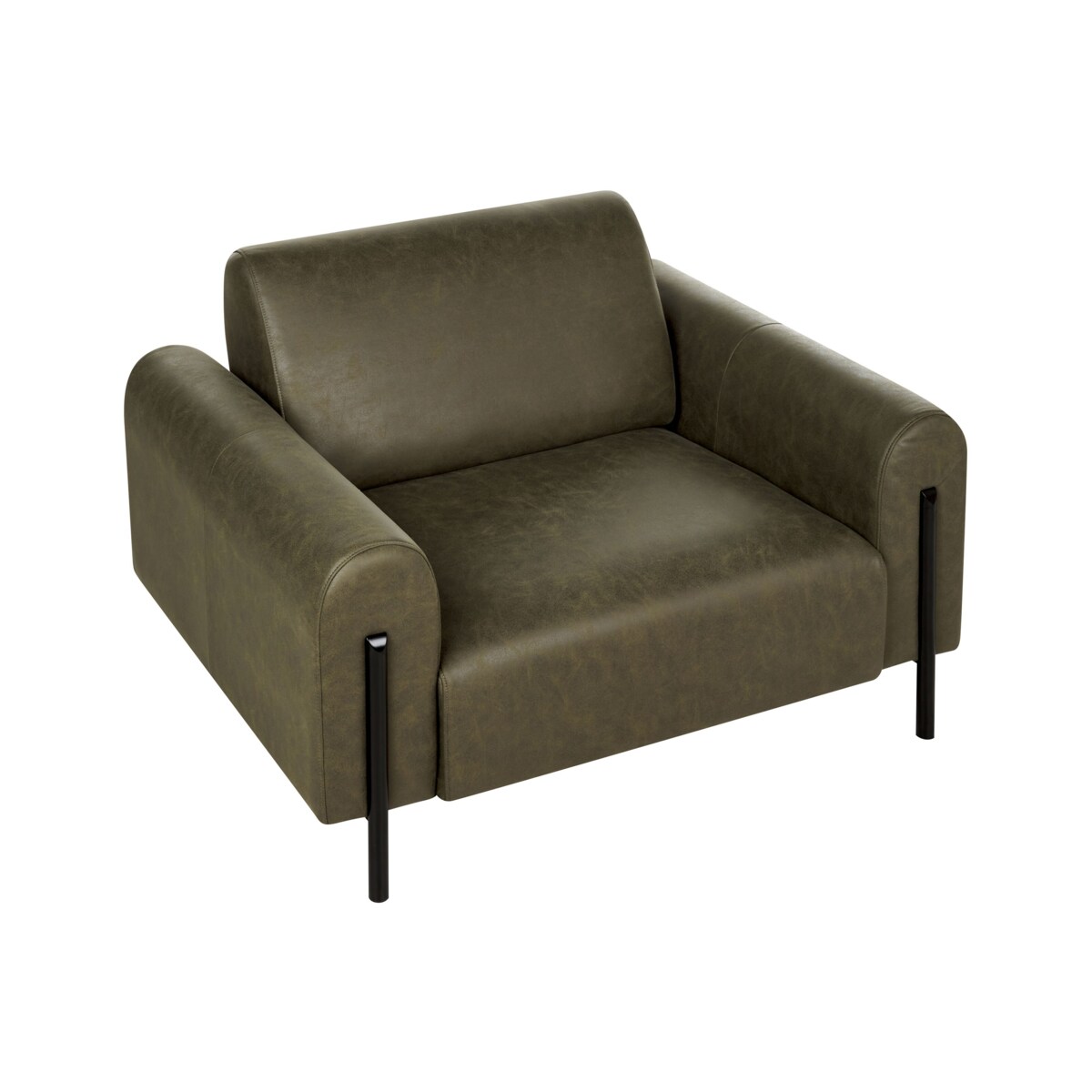 Fotel ciemnozielony ASKIM