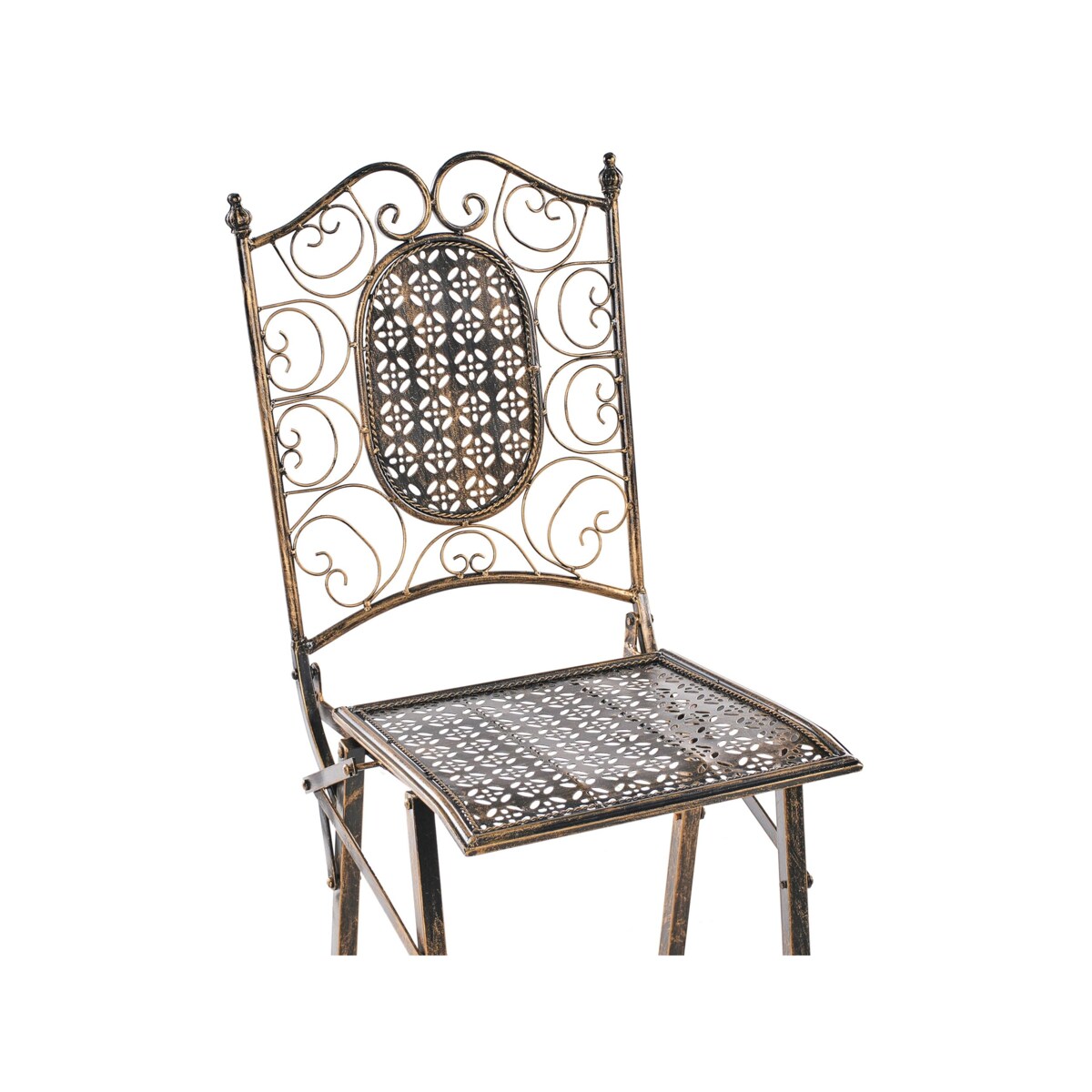 Zestaw ogrodowy barowy Składane BORMIO Metal Czarny