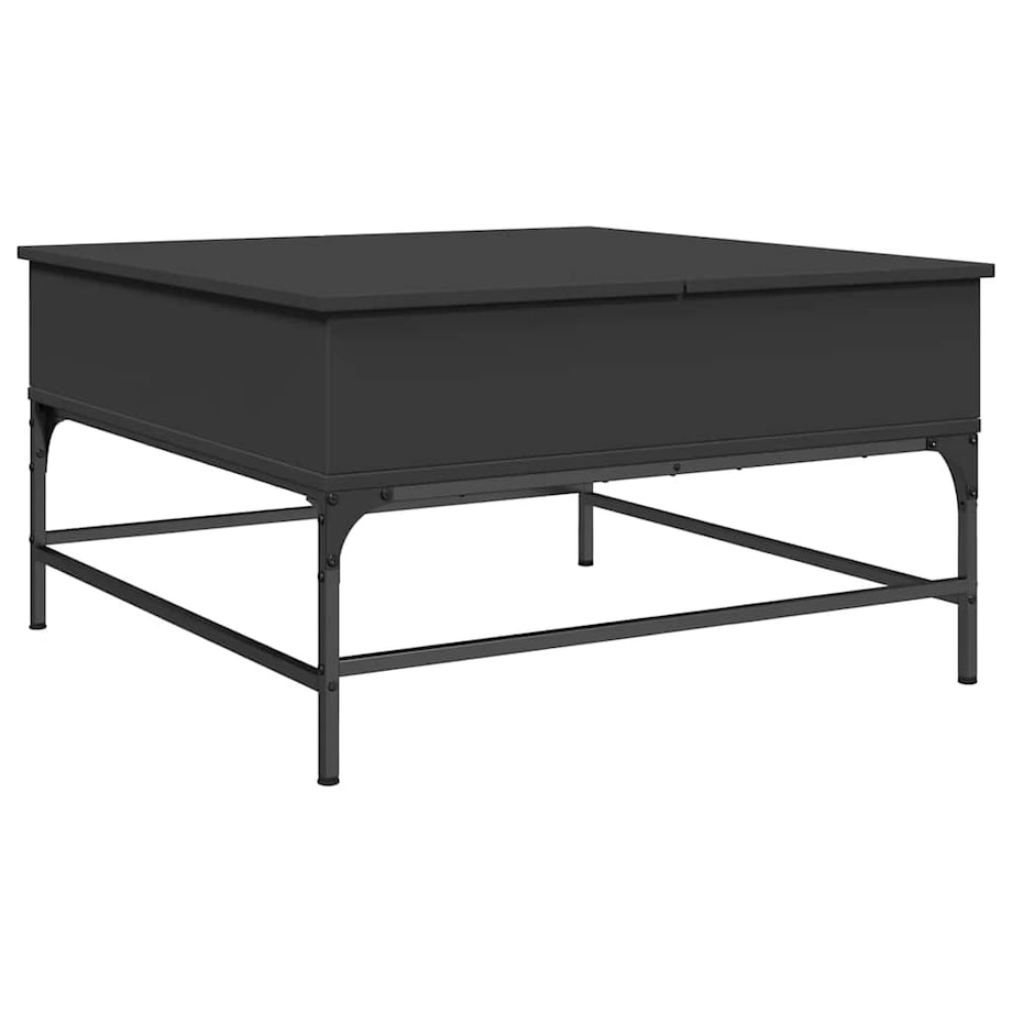 vidaXL Stolik kawowy, czarny, 80x80x45 cm