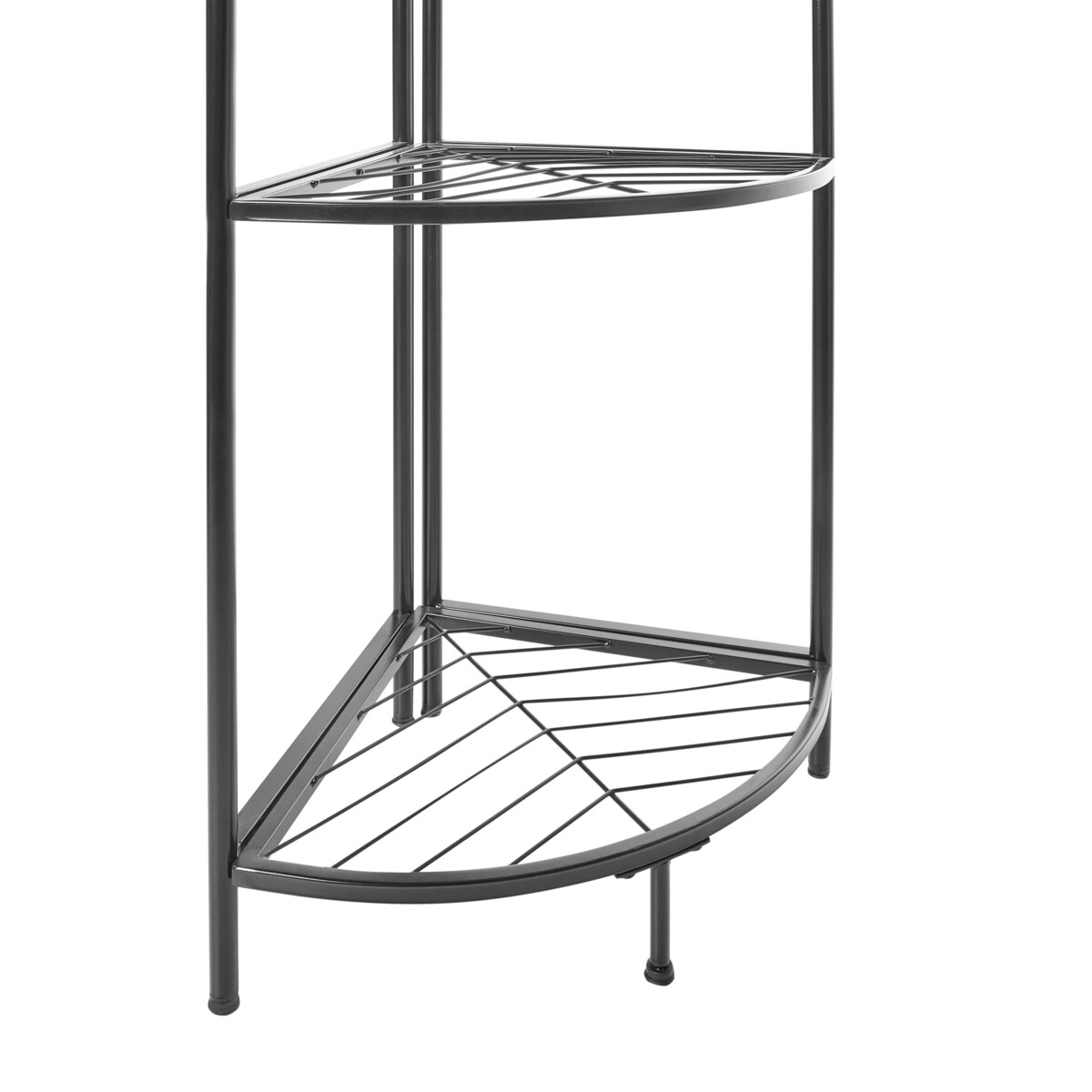 Narożny wieszak na ubrania LAWTON Czarny