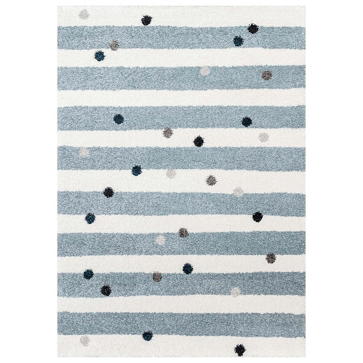 Dywan Stripes and Dots blue 120x170cm, 120x170x1cm