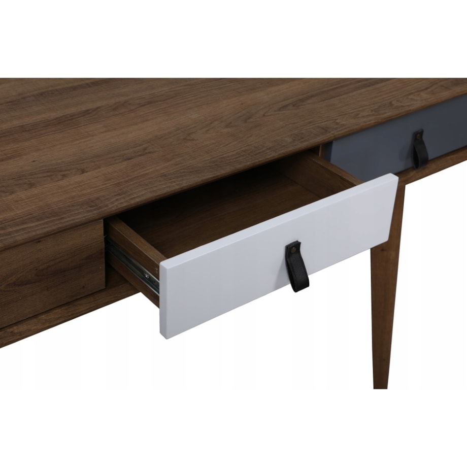 BIURKO ELEGANCKIE do gabinetu biura SZUFLADY NOWOCZESNE DUŻE komputerowe