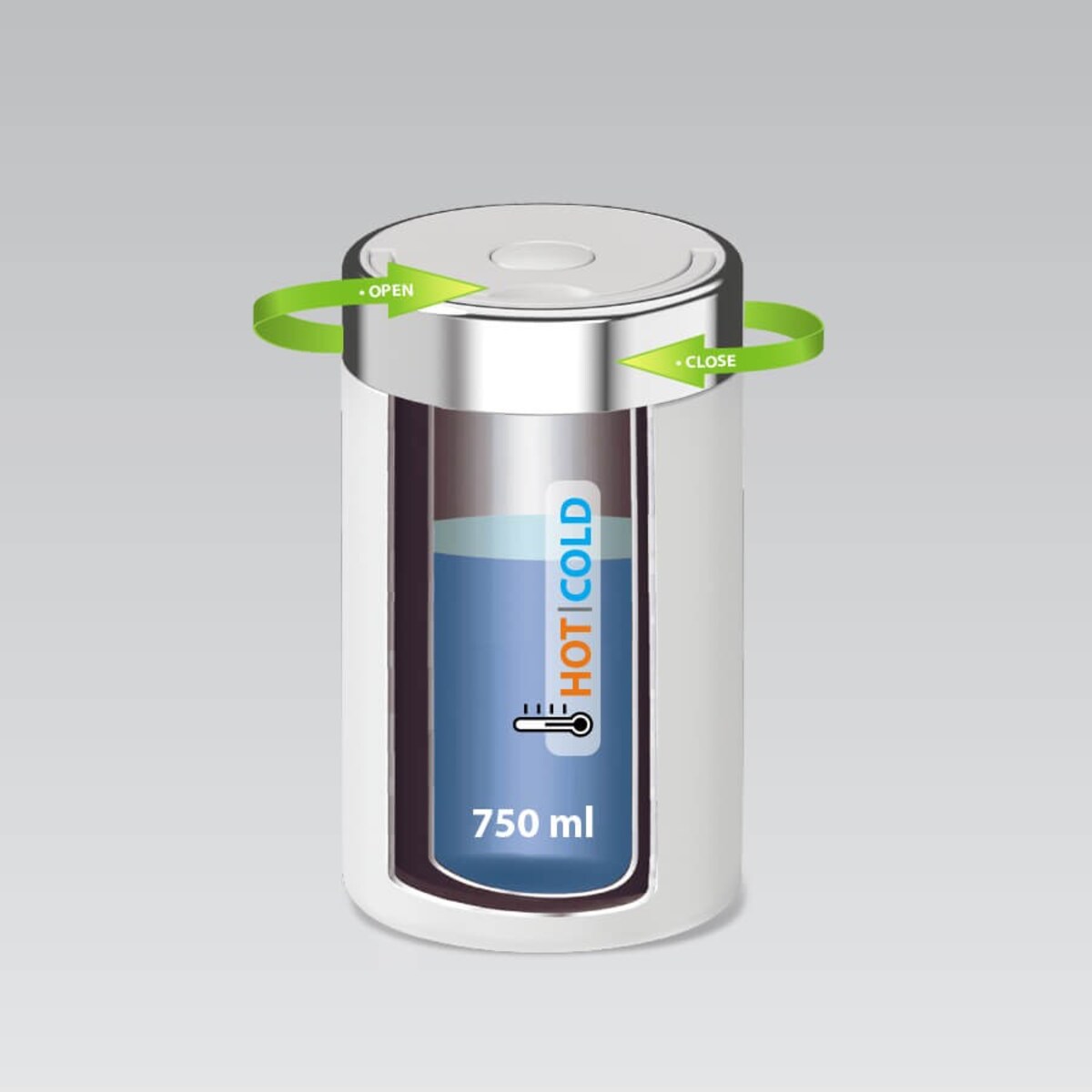 Maestro termos obiadowy 750ml MR164975WHITE