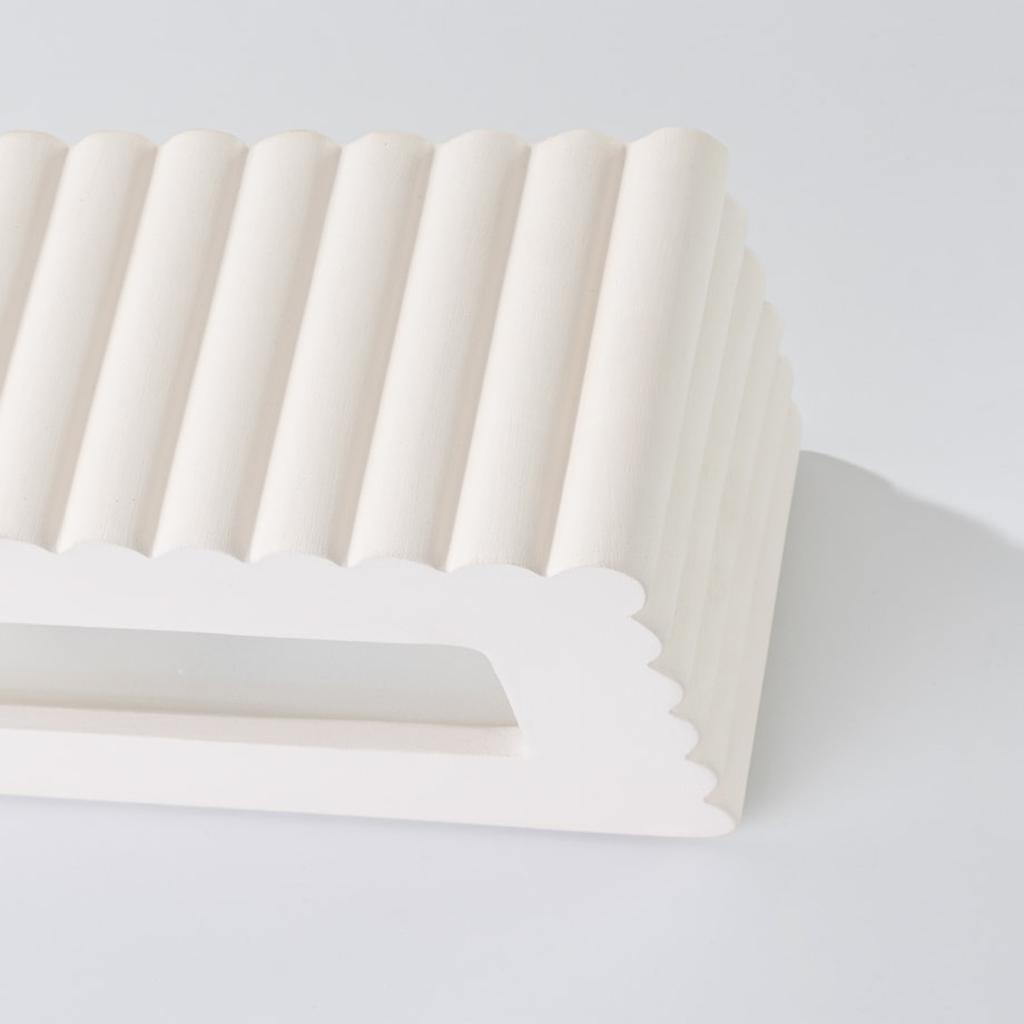 Kinkiet ceramiczny RIGATA biały