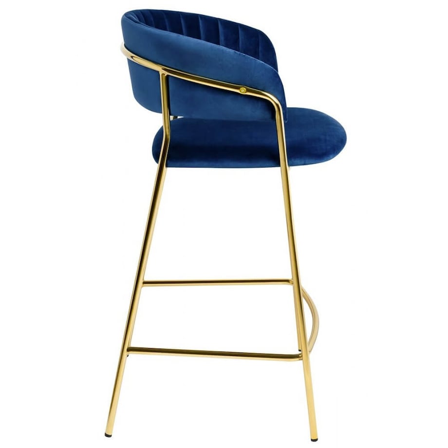 Hoker kuchenny Margo KH1201100129.64 King Home welurowy ciemnoniebieski