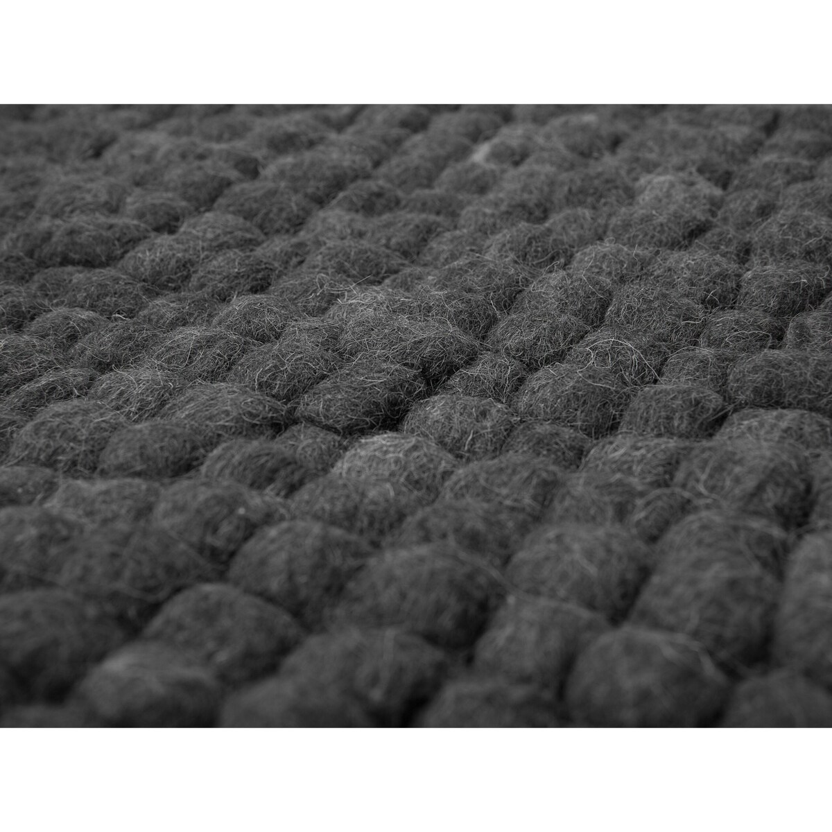 Dywan z filcowych kulek 160 x 230 cm ciemnoszary AMDO