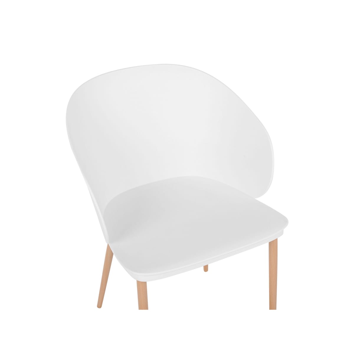 Zestaw 2 krzeseł do jadalni biały BLAYKEE