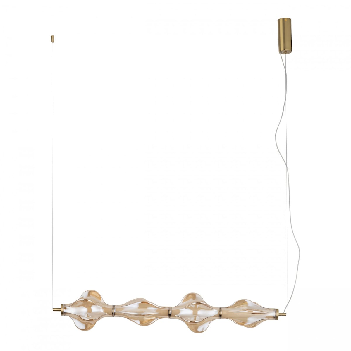 Lampa wisząca LED 30W TK Lighting ELVA BRASS 18216 mosiężna, regulowana wysokość, 3642 lm, 3000K, 103 cm