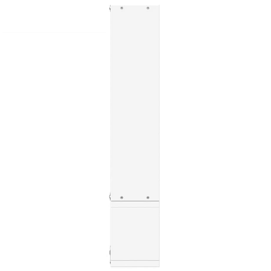 vidaXL Półka ścienna, biała, 96x12x64 cm, materiał drewnopochodny
