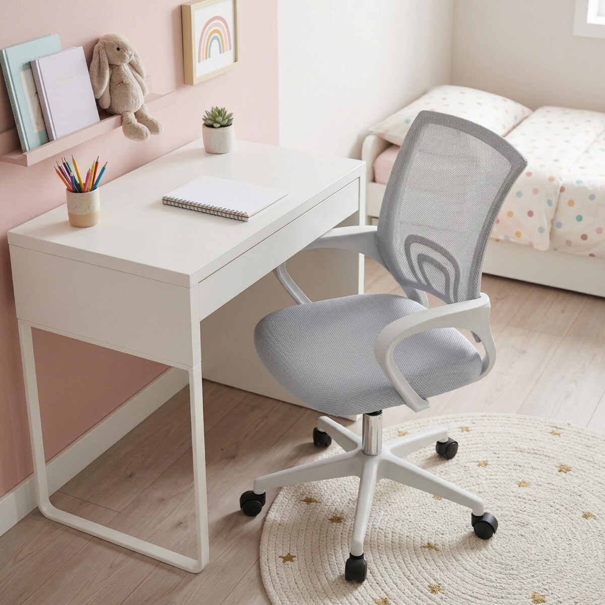 Krzesło biurowe fotel obrotowy Z30 regulowany ergonomiczny młodzieżowy