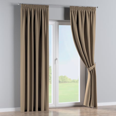 Zasłona na taśmie marszczącej 1 szt. 130x260 taupe
