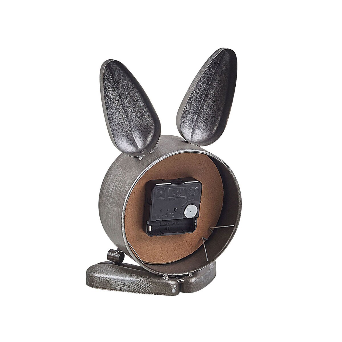 Zegar stojący w kształcie królika srebrny THUSIS