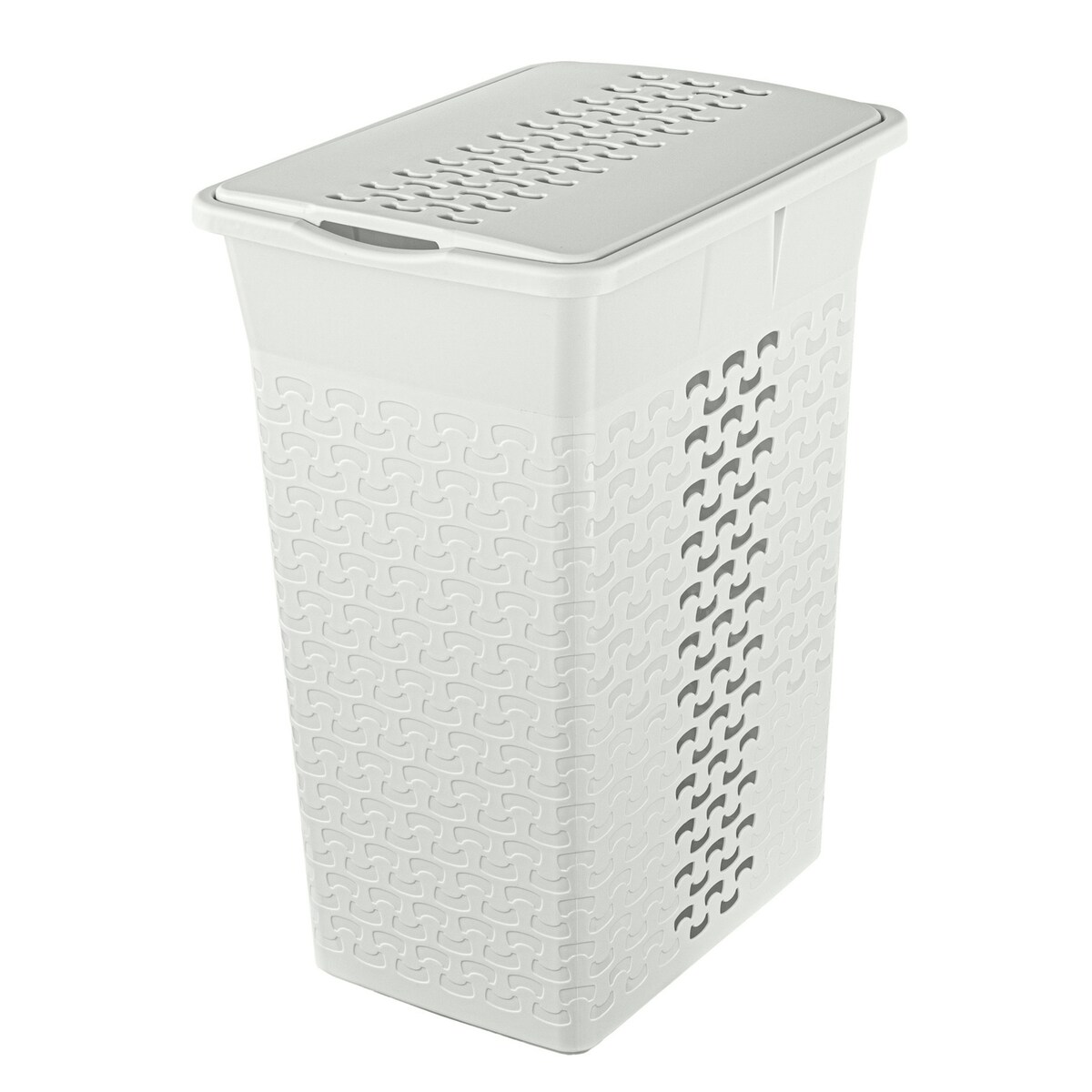 Kosz Na Pranie Bieliznę Wolnostojący Łazienkowy 35 L Biały