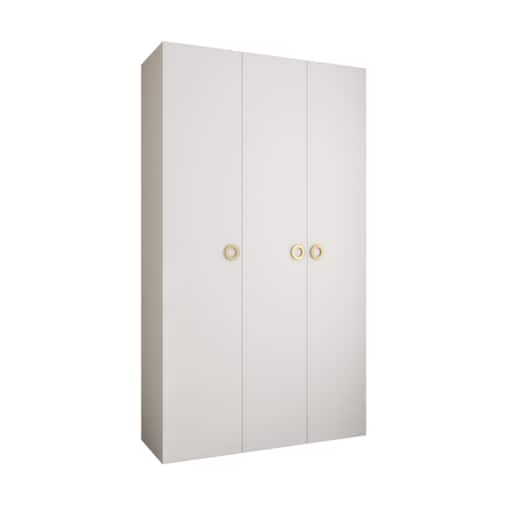 Szafa trzydrzwiowa Como 1 140 gł.50 biały+złoty