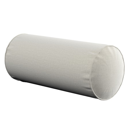 Poduszka wałek prosty, jasno szary welwet, Ø16 x 40 cm, Ingrid