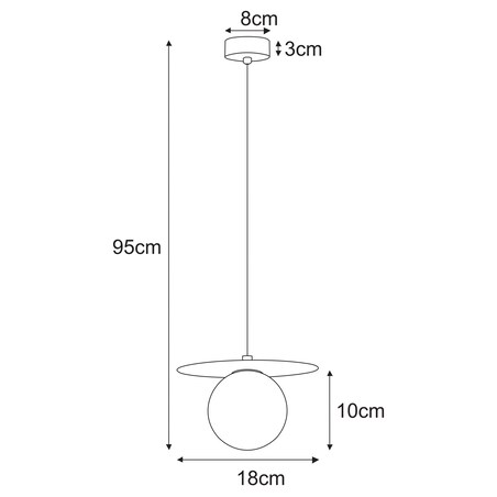 Lampa wisząca K-5450 z serii ROBIN