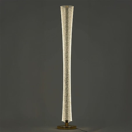 Lampa Podłogowa Lhj073-F Led Czarny, Złoty, Aluminium