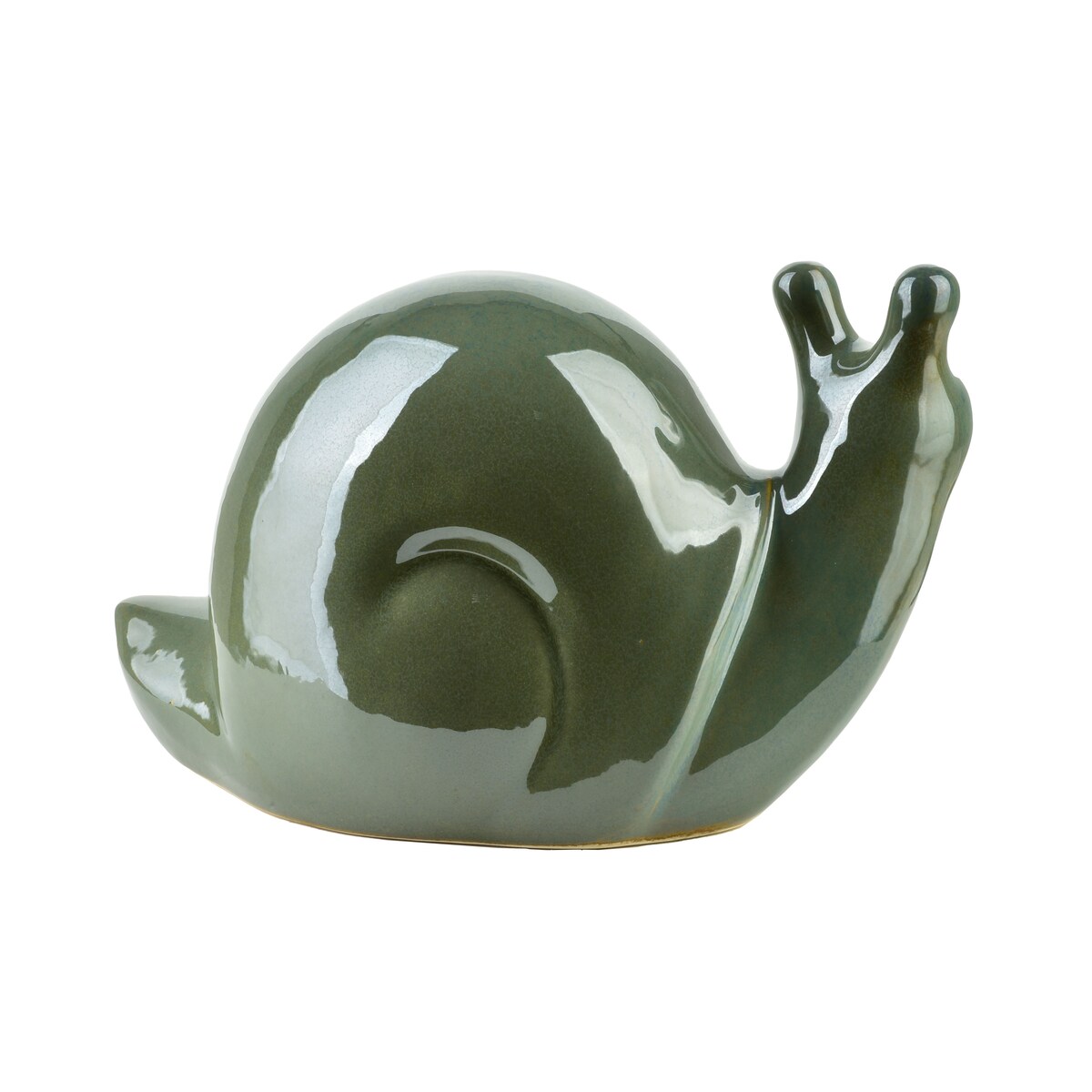 MAVE GREEN Figura ślimak ceramiczny 25x14,5x15cm