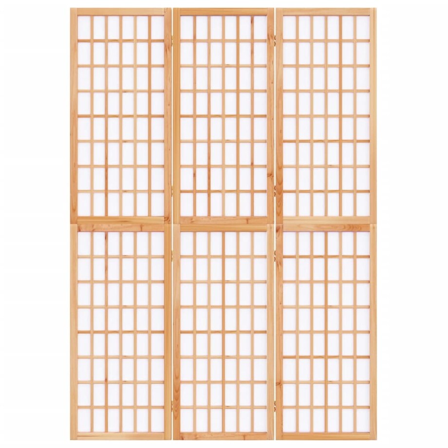 vidaXL Składany parawan 3-panelowy w stylu japońskim, 120x170 cm