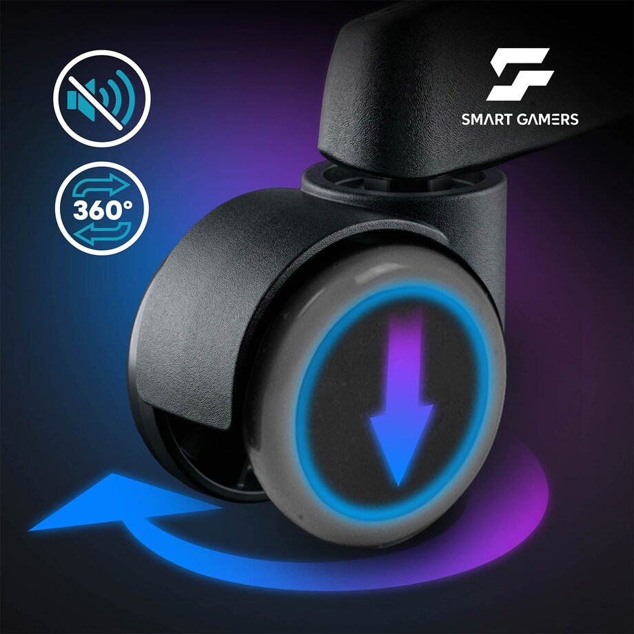 Fotel gamingowy obrotowy dla gracza Sofotel Master czarno-czerwony